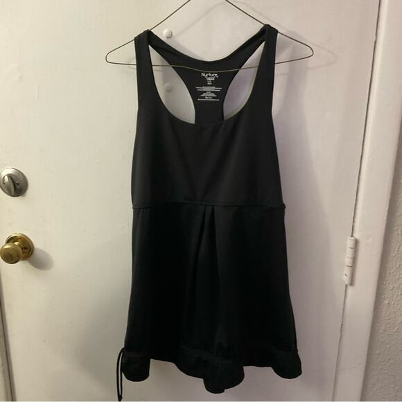 Nurture by Lamaze Black Racerback Ruffled Maternity Tank Top L Casual Comfy Cozy - Picture 1 of 10